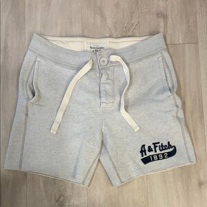 Abercrombie & Fitch Light Gray Athletic Shorts
